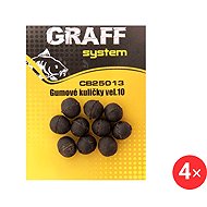 Graff Rubber ball Size 10, 4 × 10 pcs - Bead (Charm)