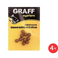 Graff Silicone Rubber Balls Size 8, 4 × 10 pcs - Rubber ball