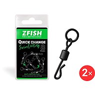 Zfish Quick Change Swivel with Ring Size 8, 2 × 10 pcs - Swivel