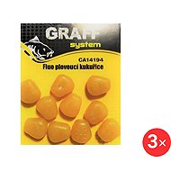 Graff Fluo floating corn yellow 3 pcs - Artificial bait
