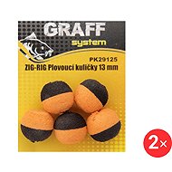 Graff Zig-Rig Floating Ball 13 mm Black/Orange 2 × 5 pcs - Artificial bait