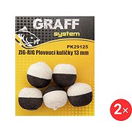 Graff Zig-Rig Floating Ball 13 mm Black/White 2 × 5 pcs - Artificial bait