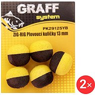 Graff Zig-Rig Floating Ball 13 mm Yellow/Black 2 × 5 pcs - Artificial bait