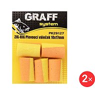 Graff Zig-Rig Floating roller 10 x 17 mm Yellow/Orange 2 × 5 pcs - Artificial bait