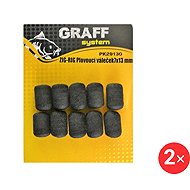 Graff Zig-Rig Floating roller 7 x 13 mm Black 2 × 10 pcs - Artificial bait