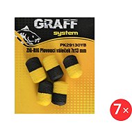 Graff Zig-Rig Floating roller 7 x 13 mm Yellow/Black 5 pcs - Artificial bait