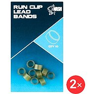 Nash Run Lead Clip Band, 2 × 10 pcs - Sleeve