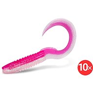 Delphin TwistaX Eeltail UVs 6 cm Candy, 2 × 5 pcs - Rubber Bait