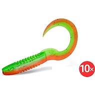 Delphin TwistaX Eeltail UVs 6 cm Disco, 2 × 5 pcs - Rubber Bait