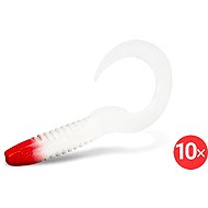 Delphin TwistaX Eeltail UVs 6 cm Redface, 2 × 5 pcs - Rubber Bait
