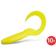Delphin TwistaX Eeltail UVs 6 cm Yella, 2 × 5 pcs - Rubber Bait