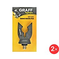 Graff Maxi rubber horn Black, 2 pcs - Rod Rest