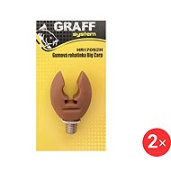 Graff Big Carp rubber horn, brown, 2 pcs - Rod Rest