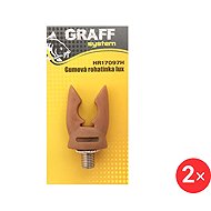 Graff Rubber Corner Lux Brown, 2 pcs - Rod Rest