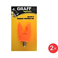 Graff Rubber horn lux Orange, 2 pcs - Rod Rest