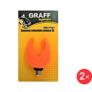Graff Deluxe XL Rubber Horn, Orange, 2 pcs - Rod Rest