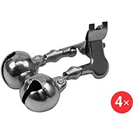 Delphin Roll with metal clip 18 mm, 4 pcs - Bells