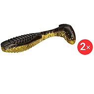 Delphin Karma UVs, 8 cm, MudGold, 2 pcs - Rubber Bait