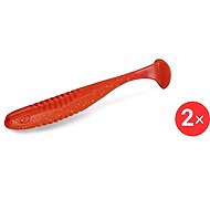 Delphin Zandera UVs, 10 cm, Berry, 2 pcs - Rubber Bait