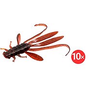 Delphin Nymph Manya UVs, 10,5 cm, Brick, 2 × 5 pcs - Rubber Bait