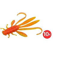 Delphin Nymph Manya UVs, 10,5 cm, Firedot, 2 × 5 pcs - Rubber Bait