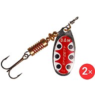 Effzett Standard Spinner, 2 × 12 g Size 5 Silver Black Dot - Spinner