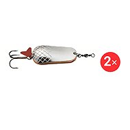 Effzett Twin Spoon 4,5 cm, 2 × 16 g Silver / Copper - Spinner
