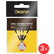 Delphin Stopper Cone Rubber Stopper 12 mm 3 × 8 pcs - Stopper (Fishing)