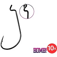 Delphin Hook BOMB! D-Shot Offs Worm Size 1/0 2 × 5 pcs - Fish Hook