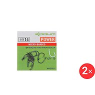KORUM Xpert Power Micro Hooks, size 14, 2 × 10 pcs - Fish Hook