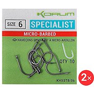KORUM Xpert Specialist Micro Hooks, size 6, 2 × 10 pcs - Fish Hook