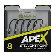 RidgeMonkey Ape-X Straight Point Barbed Size 6 10pcs - Fish Hook