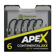 RidgeMonkey Ape-X Continental 2XX Barbed Size 6 10pcs - Fish Hook