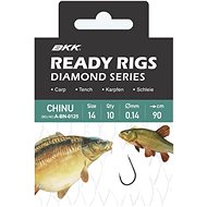 BKK Ready Rig Diamond Chinu BN Size 4 0,24mm 70cm 10pcs - Rig