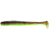 Keitech Swing Impact, 4.5", 11.4cm, 9g, Green Pumpkin PP/Chart, 6pcs - Rubber Bait