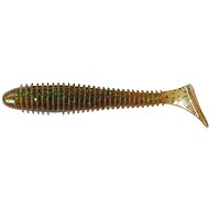 Keitech Swing Impact FAT, 4.3", 10.9cm, 10.3g, Peach Green FLK, 6pcs - Rubber Bait