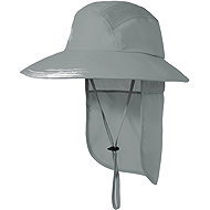 PRONETT XJ5375 Fishing hat with neck protector, light grey - Wide-Brimmed Hat