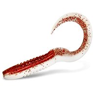 Delphin TwistaX Eeltail UVs 6 cm DeadSnow 5 pcs - Rubber Bait