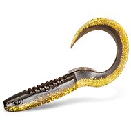 Delphin TwistaX Eeltail UVs 6 cm MudGold 5 pcs - Rubber Bait