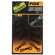 Fox Edges Kwik Change Hook Swivels, veľkosť 11, 10 ks - Obratlík