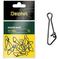Delphin Hooked snap Size 3 35kg 10pcs - Snap Hook