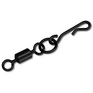 Delphin with ring and quick clip THE END Q-Cast Size 4 20kg 10pcs - Swivel