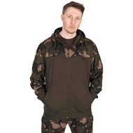 FOX LW Khaki/Camo split zip hoody S - Sweatshirt