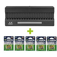 OXE AA for 20 pcs, with display and 20 pcs of rechargeable batteries Varta 56706 R6 2100mAh NIMH bas - Battery Charger