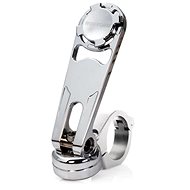 Rokform Holder for Motorcycle Handlebars with a Diameter of 22.2-31.75mm, Silver - Phone holder