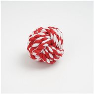 Surtep cotton ball 6 cm red and white - Dog Toy