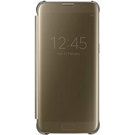 Samsung EF-ZG935C Clear View für Galaxy S7 edge gold - Handyhülle