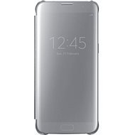 Samsung EF-ZG935C Clear View na Galaxy S7 edge strieborné - Puzdro na mobil