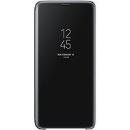 Samsung Galaxy S9+ Clear View Standing Cover Black - Phone Case