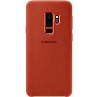 Samsung Galaxy S9 + Alcantara Cover hátlap tok, piros - Telefon tok